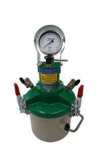 Luftgehaltsprüfer 5,5 l Modell FORM+TEST mit Handpumpe