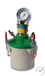 Luftgehaltsprüfer 8 l  Modell FORM+TEST mit Handpumpe