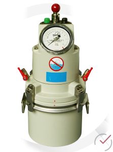 Luftgehaltsprüfer 5 l Modell TESTING mit Handpumpe