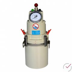 Luftgehaltsprüfer 8 l Modell TESTING mit Handpumpe