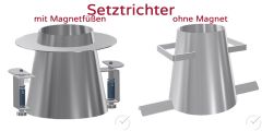 Setztrichter 130/200 Ø x 200 mm H für Ausbreittisch Beton