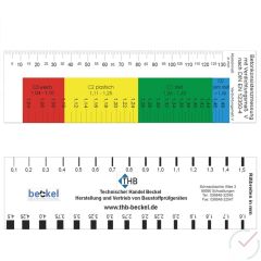 Verdichtungsmaßlineal mit Rissbreiten Artikelnr.: 10-01553