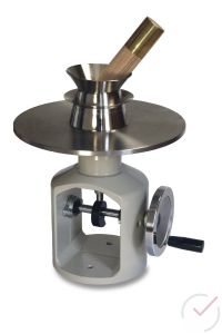 Haegermann-Rütteltisch für Handbetrieb mit Edelstahlplatte und Zählwerk