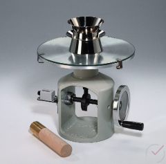 Haegermann-Rütteltisch für Handbetrieb mit Glasplatte und Zählwerk