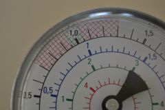 Rohrfeder-Manometer CM-Gerät RADTKE ohne gedämpftem Deckel