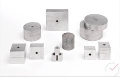 Prüfplatten 40 x 40 mm - M10 Aluminium Set á 10 Stk.