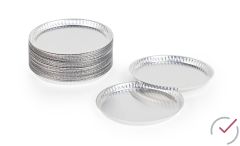 Probenschalen aus Aluminium Ø 90 mm Art.-Nr.: RH-A01, Pkg. = 80 Stk.