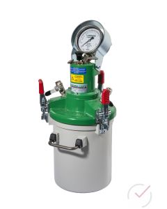 Luftgehaltsprüfer 8 l  Modell FORM+TEST mit Handpumpe